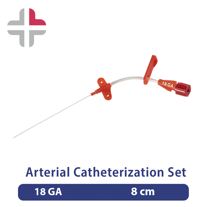 CAT188-1 مجموعه کاتتر شریانی گیج 18 و طول 8 سانتیمتر - تصویر 1